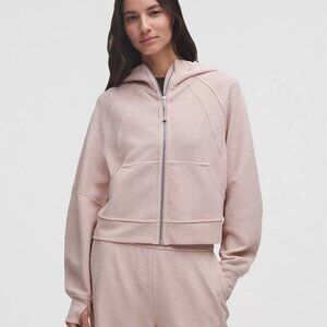 Lululemon Scuba Oversized Full-Zip Hoodie Waffle-Heathered Mink Berry-NWT